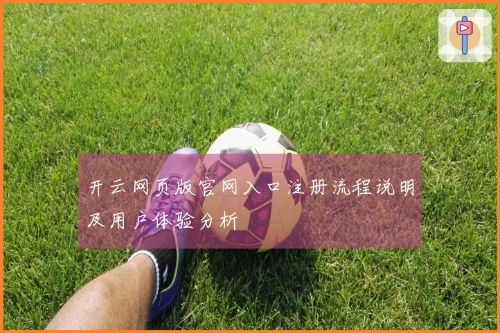开云网页版官网入口注册流程说明及用户体验分析